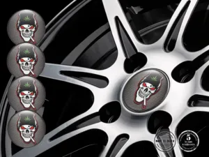 Adesivi Cerchio Racing Edizione Badge Cupola Alta Qualità